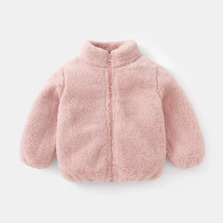 Ultra-Warm Fleece-Lined Turtleneck Jacket for Kids – Cozy