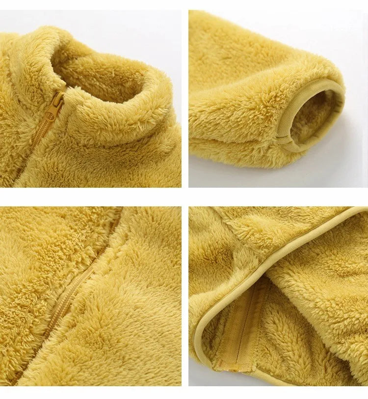 Ultra-Warm Fleece-Lined Turtleneck Jacket for Kids – Cozy