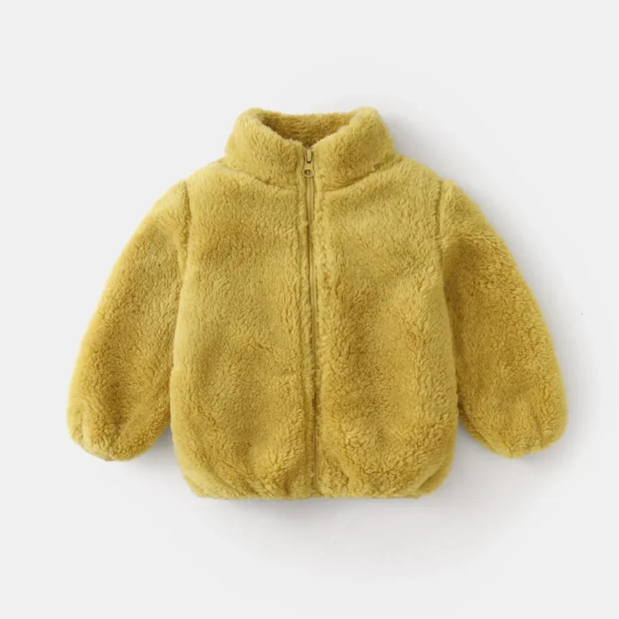 Ultra-Warm Fleece-Lined Turtleneck Jacket for Kids – Cozy
