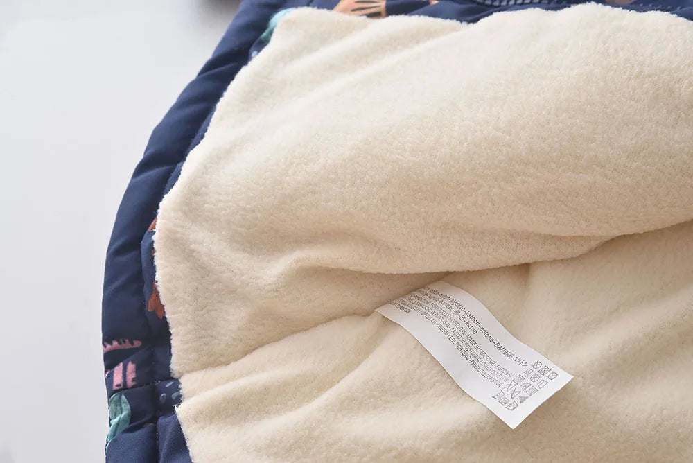 Children Cartoon Windbreaker Jacket Autumn Winter Kid Boy Girl