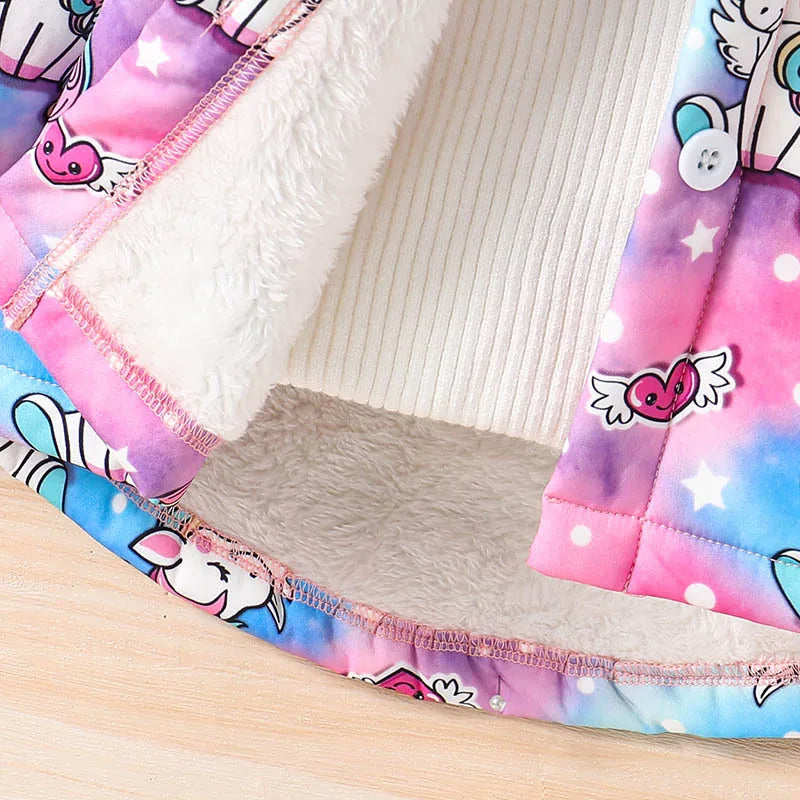 Girls’ Winter Hooded Wool-Blend Coat – Elegant, Warm &amp; Perfect