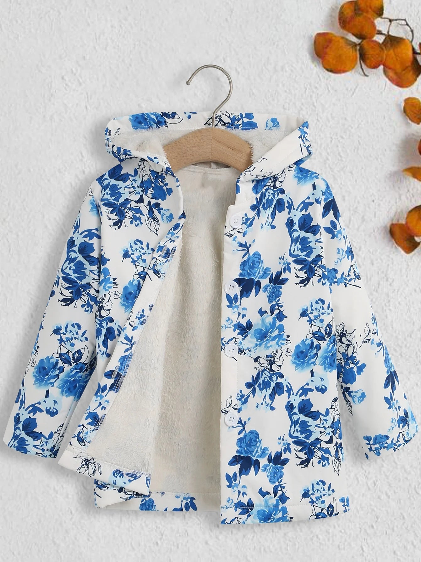 Girls’ Winter Hooded Wool-Blend Coat – Elegant, Warm &amp; Perfect