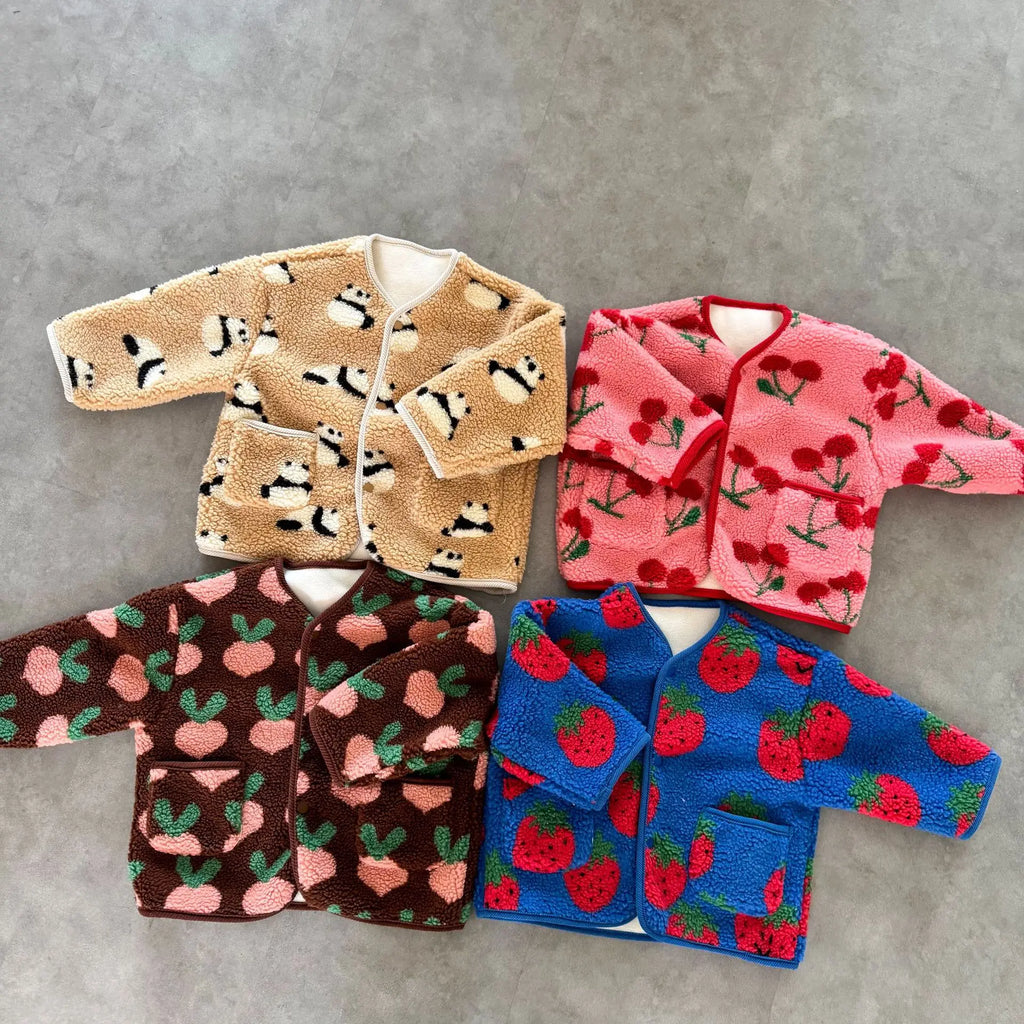 ❄🧸 Cozy Winter Print Jacket for Kids – Ultra-Warm &amp; Adorably Cute