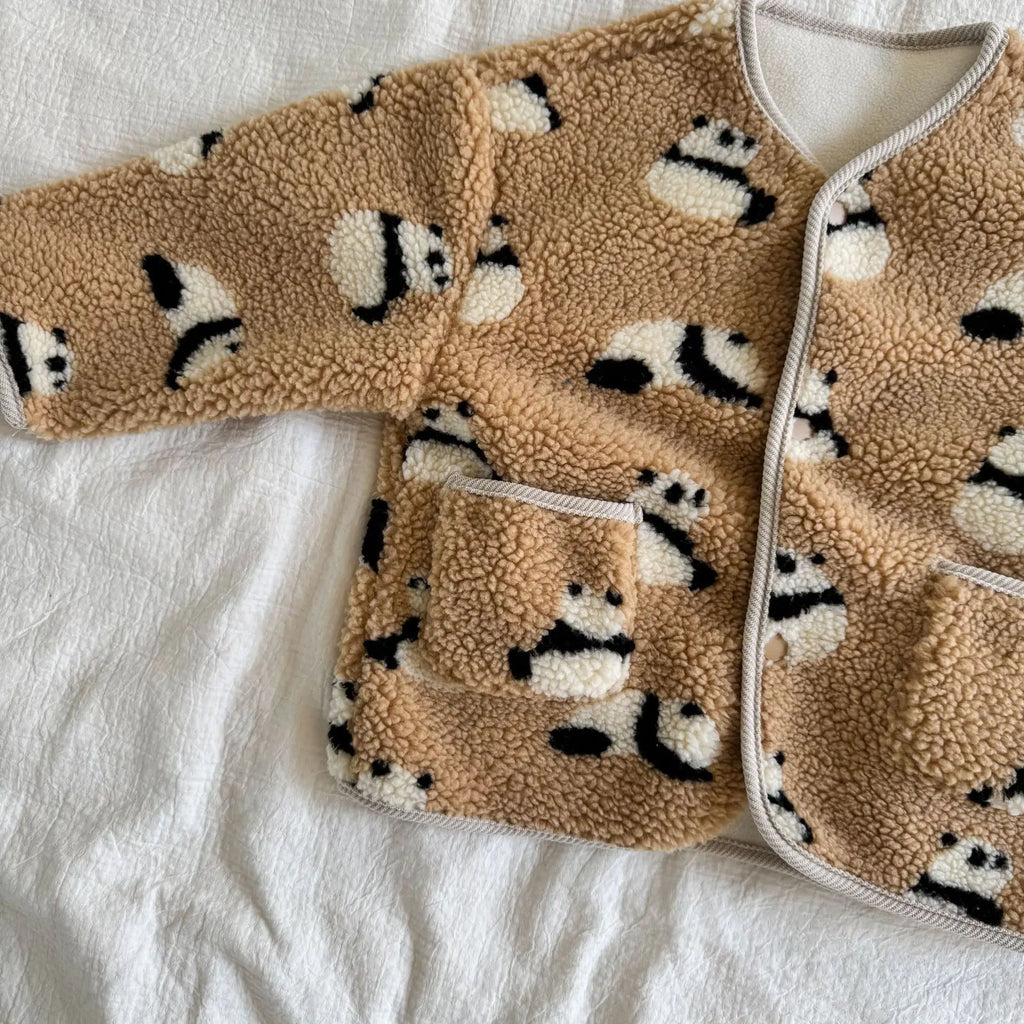 ❄🧸 Cozy Winter Print Jacket for Kids – Ultra-Warm &amp; Adorably Cute