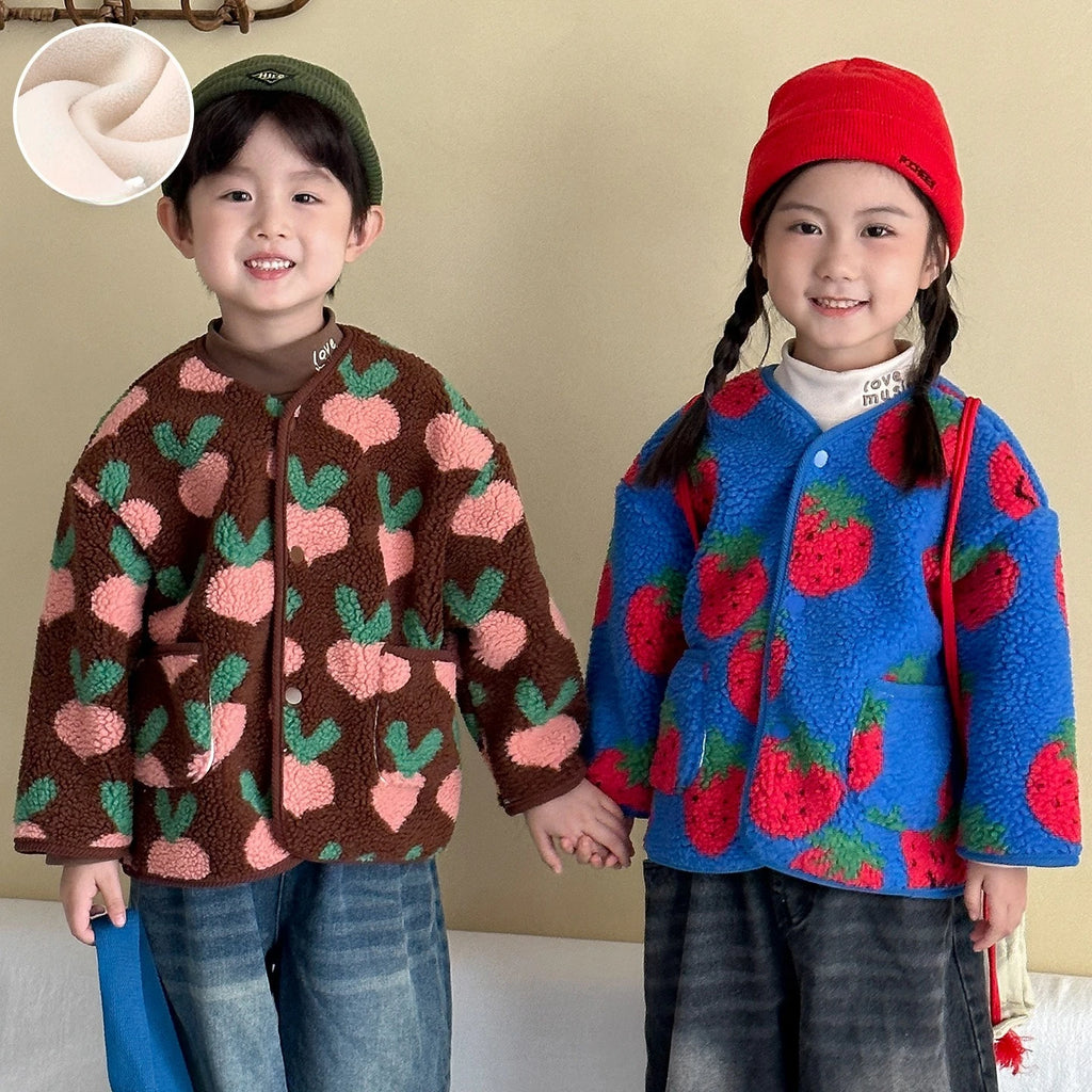 ❄🧸 Cozy Winter Print Jacket for Kids – Ultra-Warm &amp; Adorably Cute