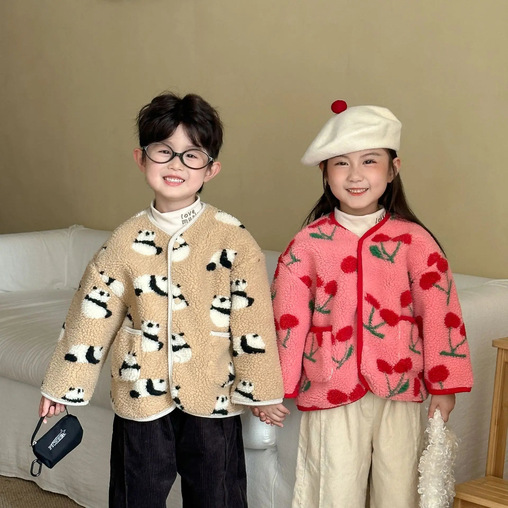 ❄🧸 Cozy Winter Print Jacket for Kids – Ultra-Warm &amp; Adorably Cute