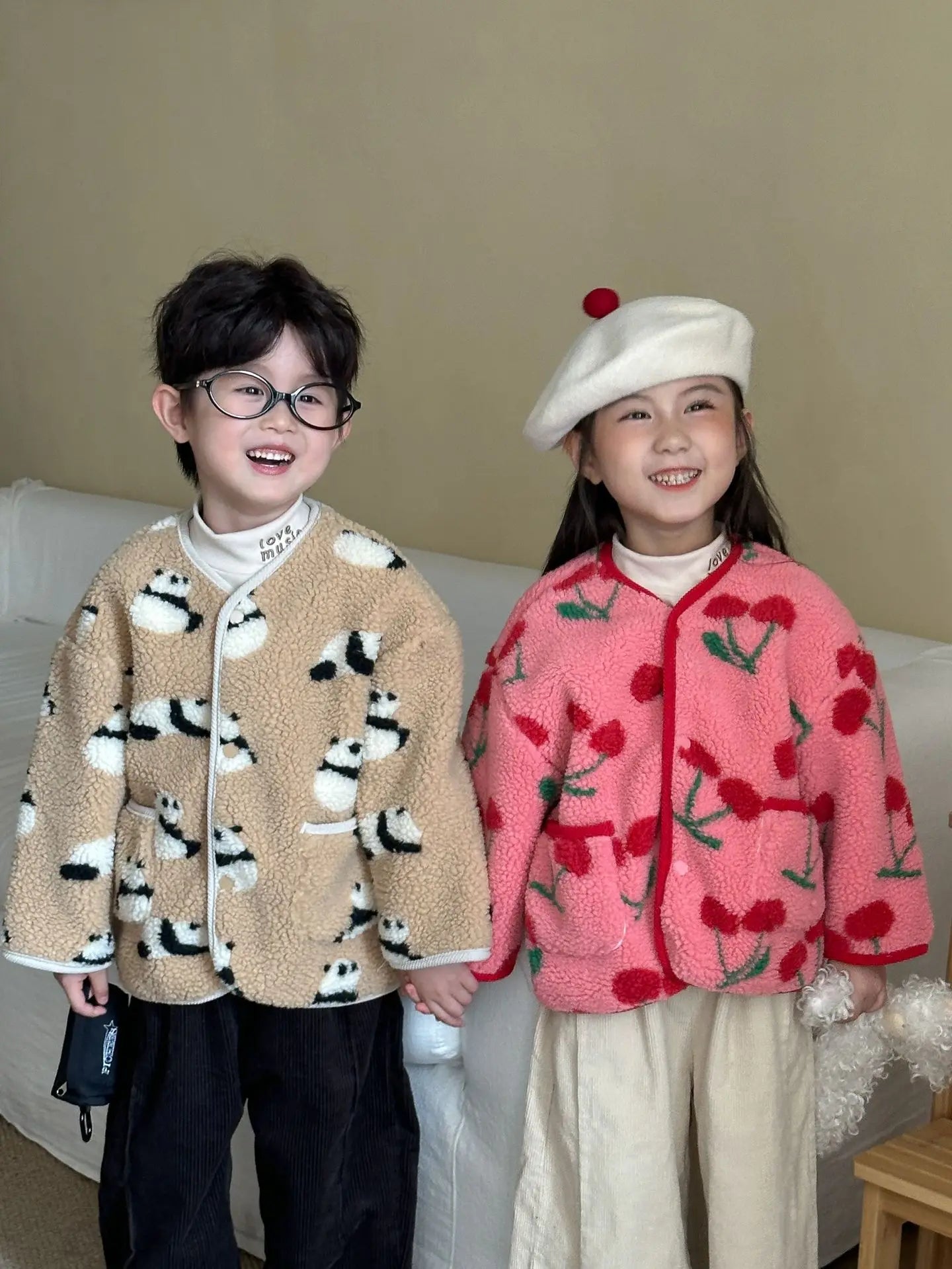 ❄🧸 Cozy Winter Print Jacket for Kids – Ultra-Warm &amp; Adorably Cute