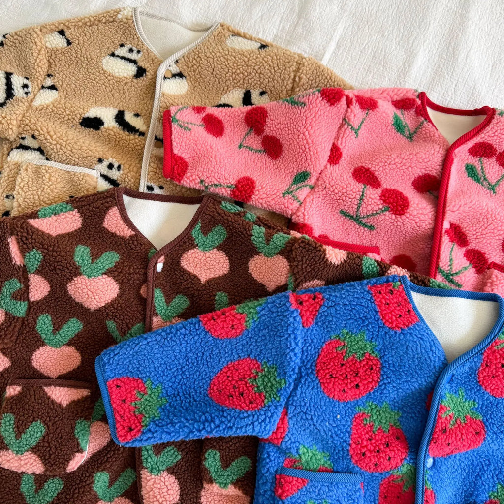 ❄🧸 Cozy Winter Print Jacket for Kids – Ultra-Warm &amp; Adorably Cute