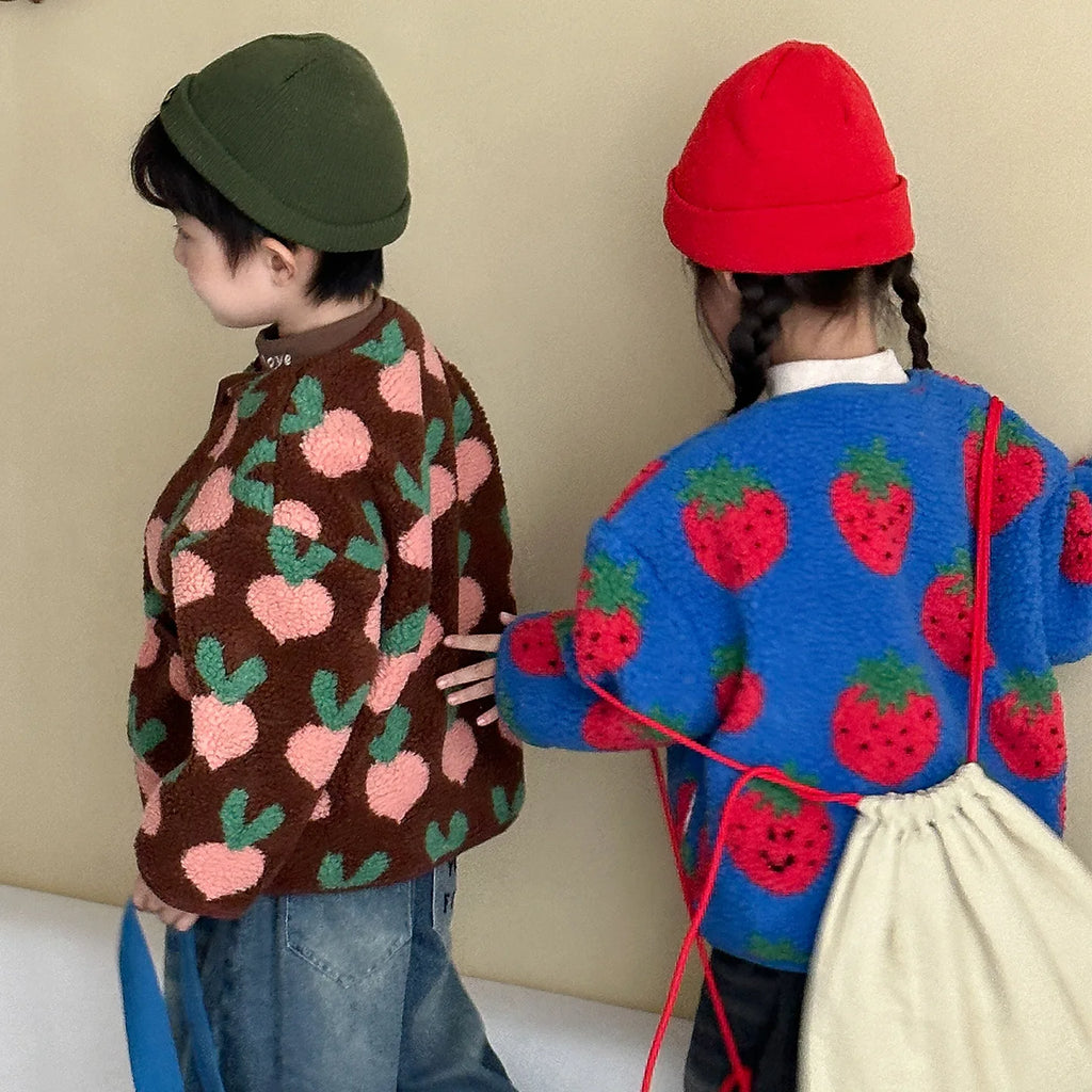 ❄🧸 Cozy Winter Print Jacket for Kids – Ultra-Warm &amp; Adorably Cute