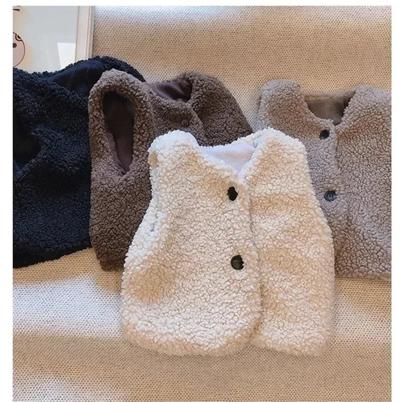 🧸❄ Ultra-Cozy Thickened Winter Vest for Kids – Soft, Stylish &amp; Perfect for Layering
